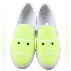 Tory Sport Neon Green Slip-On Sneakers